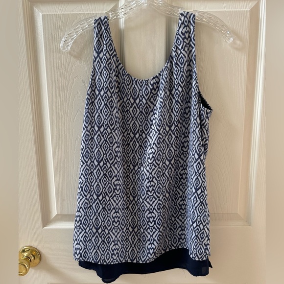 Blue & White tank/shell - Picture 4 of 4